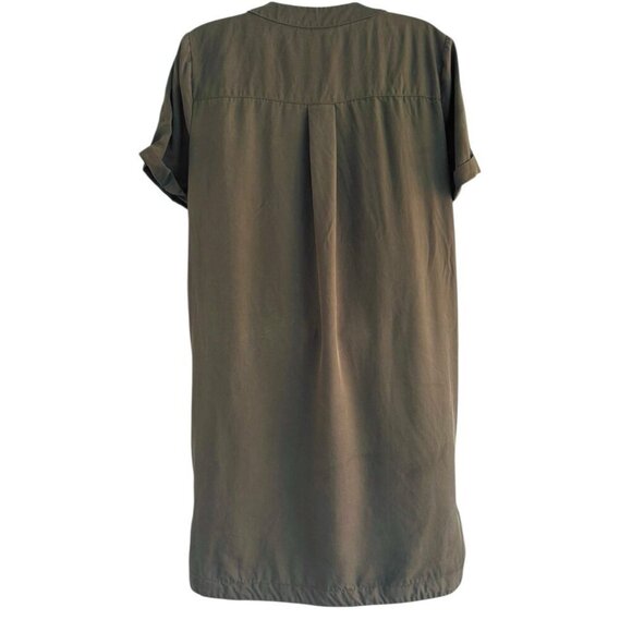 Lovers + Friends Woman's Sz S Waterfront Lace Up Dress in Olive Green - Picture 5 of 8